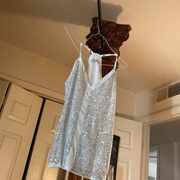 Silver and white ranking top sparkling new never worn also in black - Picture 2 of 8